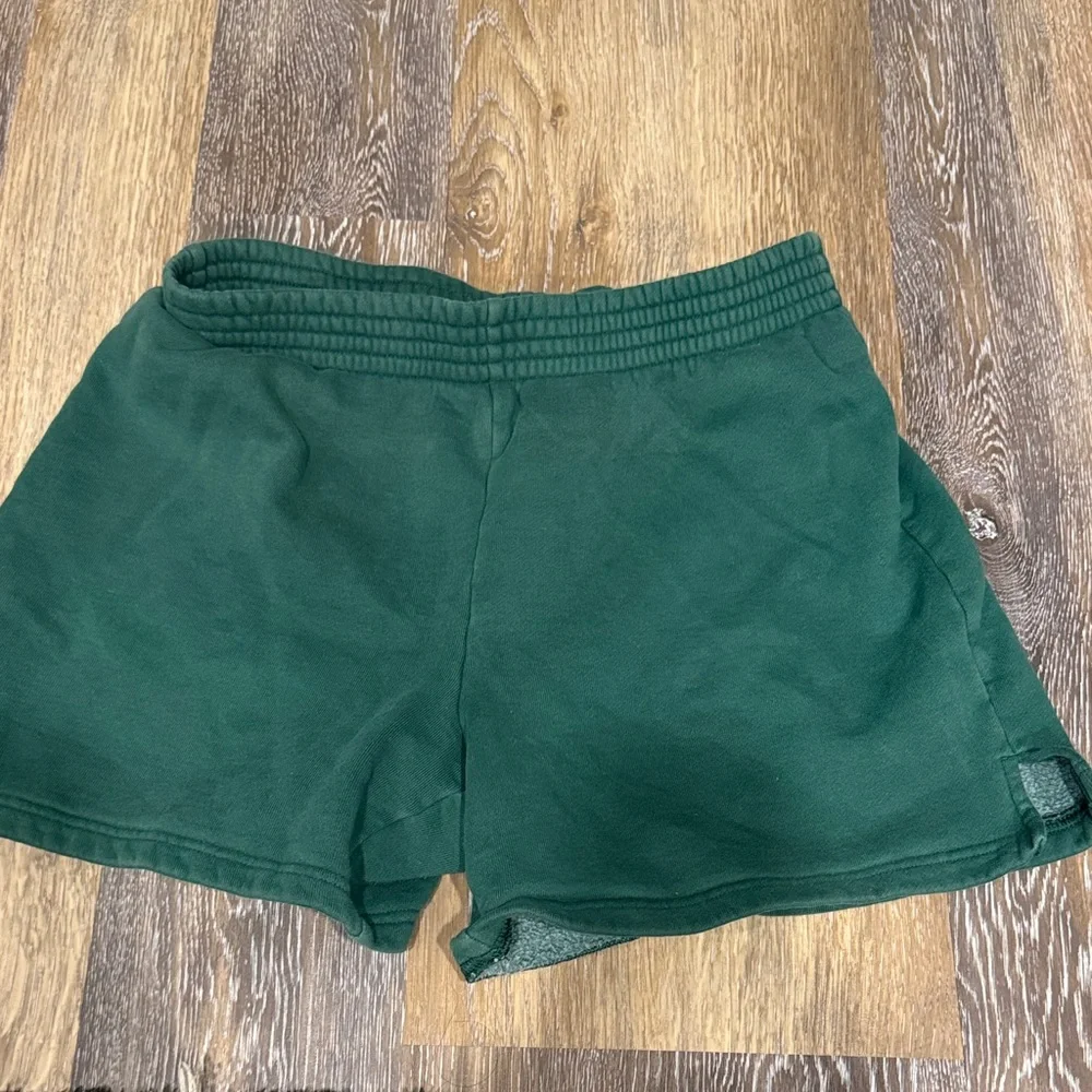 TNA Cozy Dark Green Fleece-Lined Shorts - Picture 3 of 3